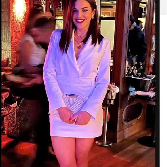 Zara | Dresses | Zara Blazer Dress White | Poshmark
